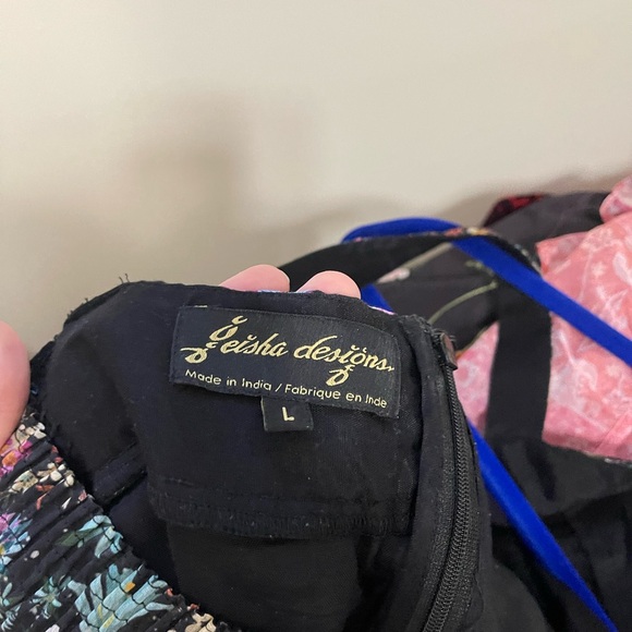 Anthropologie Geisha Designs Organdy floral gown dress - Picture 9 of 10